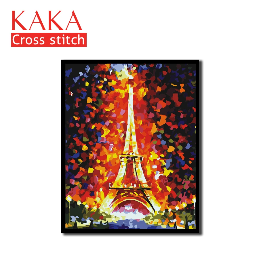 

Cross stitch kits,Embroidery needlework sets with printed pattern,11CT-canvas for Home Decor Painting,Landscape Full NCKS003