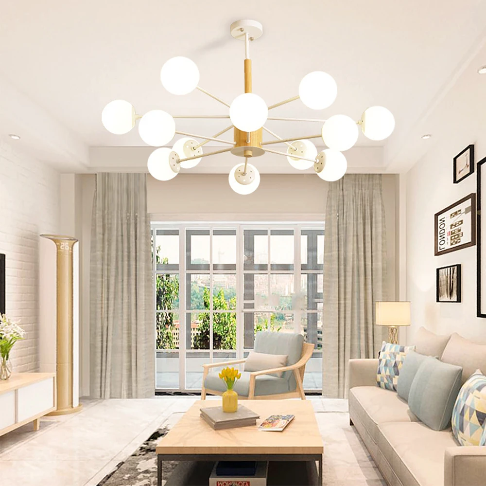 

Globe Branching Bubble led chandelier Modern Ceiling Chander Chandeliers 6 8 12 16 Lights Living Room Bedroom Lighting E27 Home