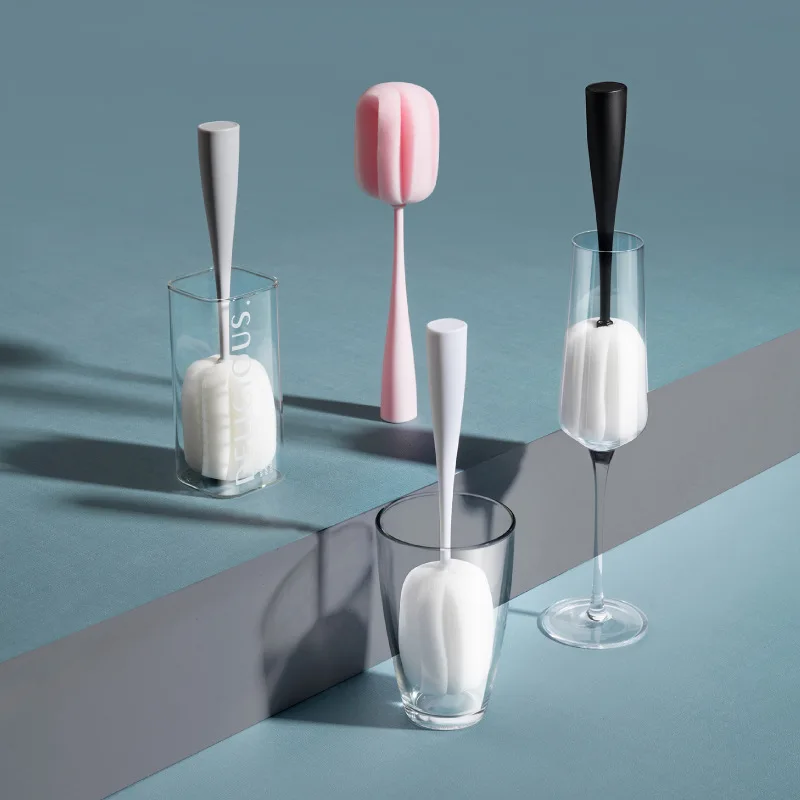 

22.5CM Long Handle Bottle Cleaning Brushes Hand Sponge Cup Brush Kitchen Brush Small Bottle Mouth Available High Quality Brushes