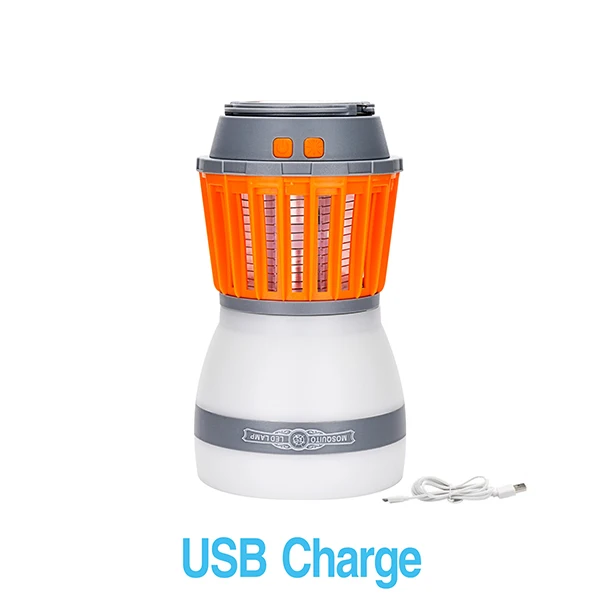 Светодиодный ночник сроки Регулируемая Водонепроницаемый IP67 Солнечная или USB зарядки удобство затемнения света комаров ночник - Испускаемый цвет: usb charge