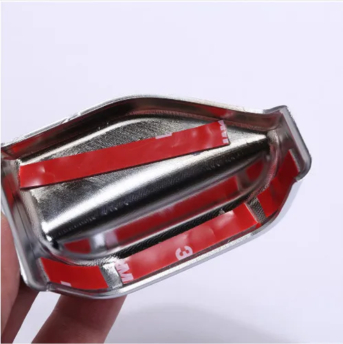  Chrome Car Safety Belt Decoration Cover Tirm For Mercedes Benz B200 CLA GLA Class W117 200 Car Acce