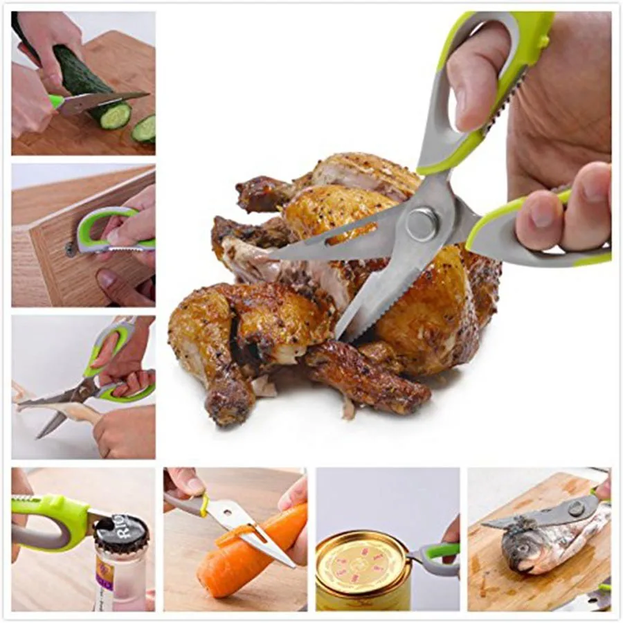 WALFOS кухонные ножницы, нож для рыбы, курицы, бытовые многофункциональные ножницы из нержавеющей стали, ножницы с магнитной крышкой