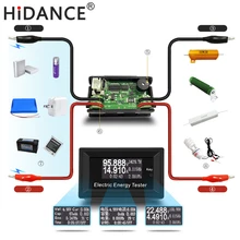 100V 15A Digital DC Voltmeter Current Voltage Meters LCD Energy tester Charger ammeter battery power supply capacity detection