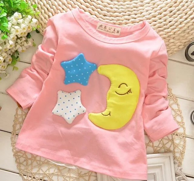 

(1piece /lot) 100% cotton 2018 pink baby outerwear 0-3 year old
