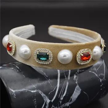 

Girls Trendy Crystal Tiara Crown Headbands for Female Baroque Hairbands Bridal Crowns Wedding Head Jewelry Hair Accessories