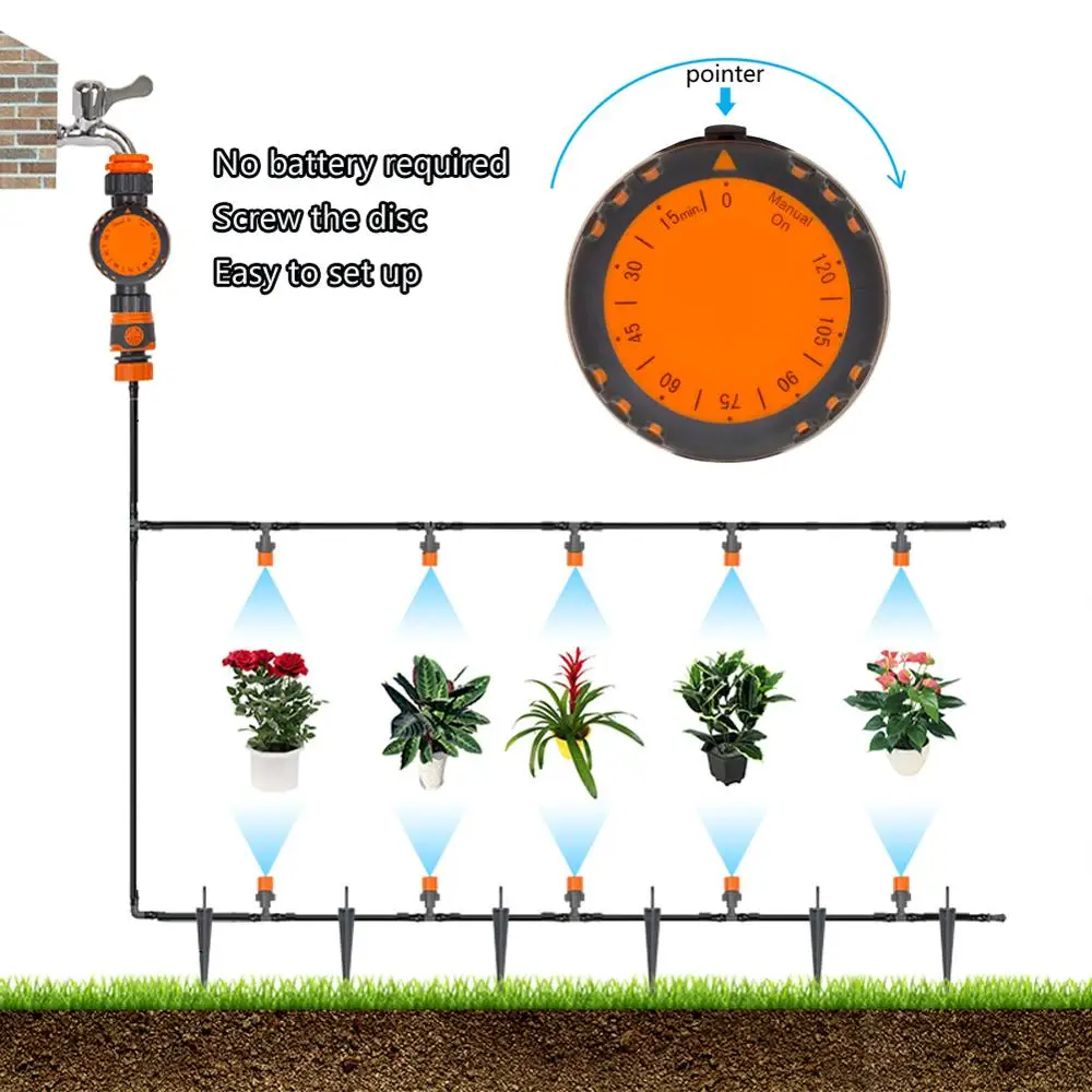 Автоматическая система управления орошением система управления поливом садовый домашний таймер 120 минут таймер полива воды