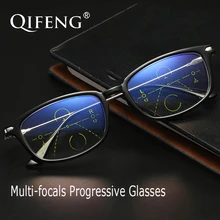 QIFENG multi-фокусное прогрессивный очки для чтения Для женщин градусов дальнозоркостью диоптрий женский очки+ 1,0+ 1,5+ 2,0+ 2,5+ 3,0+ 3,5 QF223