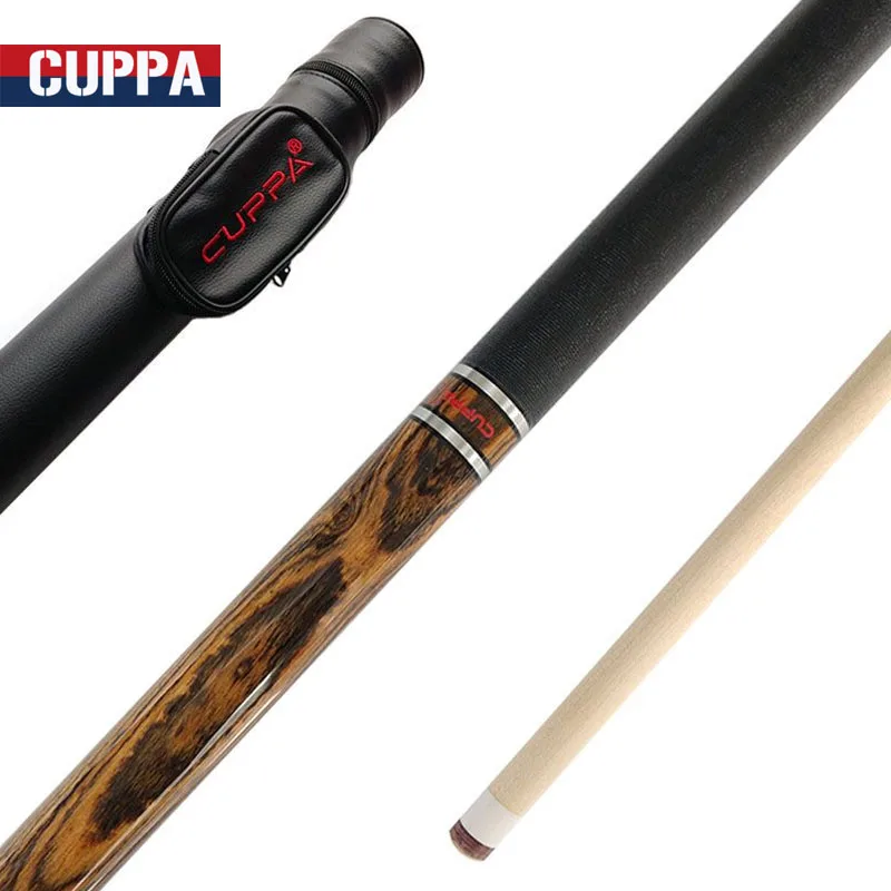 

2017 New Arrival CUPPA High Quality Pool Cue 11.75mm/13mm Tips With Pool Cue Case Set Ebony Butt China