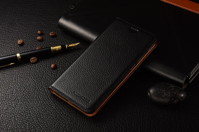 Tampa do Suporte de Couro Cases de Telefone Capa para Meizu Case Kezihome Litchi Genuine Leather Flip Pro6 Coque 6 Pro 14 Leather Flip Tampa do Suporte de Couro