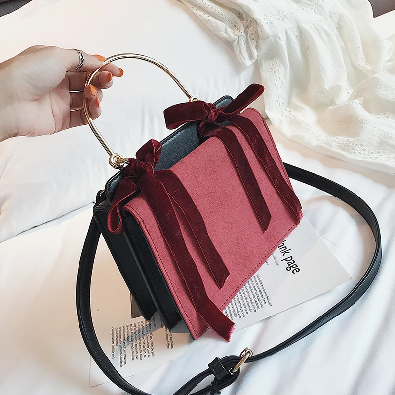 

2019 New Arrival Autumn Scrub Shoulder Bag Temperament Versatile Slung Small Square Bag