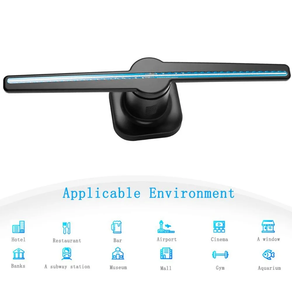 NEW adverting light logo light Portable LED Universal 3D Holographic naked eyes Display Hologram fan for indoor and outdoor NEW adverting light logo light Portable LED Universal 3D Holographic naked eyes Display Hologram fan for indoor and outdoor