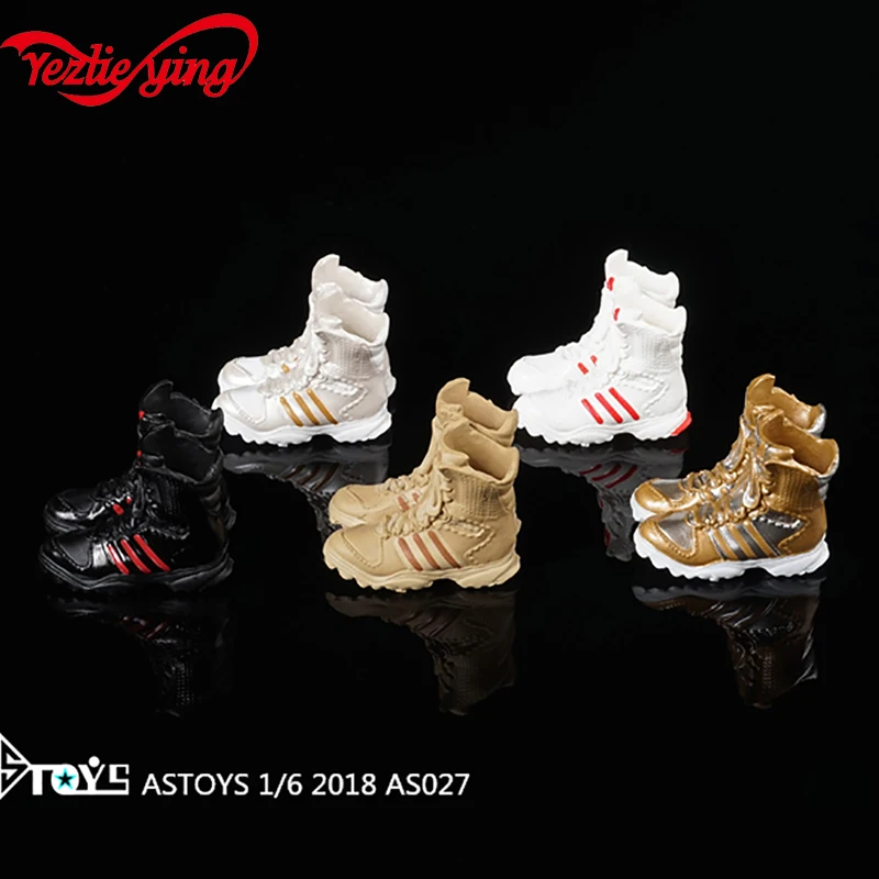 

2018 AS027 1/6 Female Combat Scale Shoes Boots Model With Feet 5 Colors for 12 inch Woman Soldier Force Articular Body Figure
