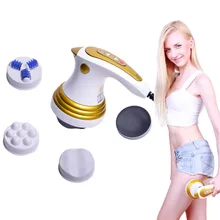 Электрический Уменьшающ роликовый массажер антицеллюлитный всего тела Вибратор сзади массаж шеи потеря веса сжигатель жира сжигание