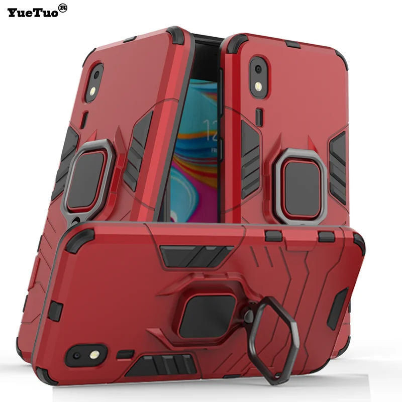 YueTuo finger ring armor case for samsung galaxy a2 core a2core luxury original stand car 3d holder full phone Hard back cover |