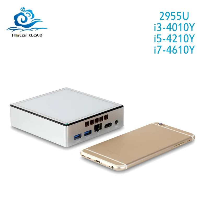 Mini PC Intel Celeron 2955U 1.40GHz Windows 10 Mini Computer i3 4010Y Cooling Fan Nuc Desktop Office PC DDR3 RAM HDMI HTPC