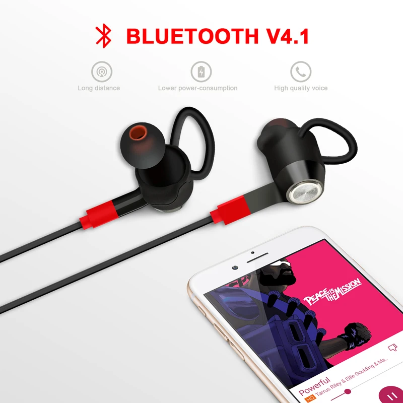 Mixcder Flyto sport V4.1 Bluetooth наушники беспроводные наушники для Xiaomi iPhone наушники стерео с микрофоном Время воспроизведения 9H гарнитура