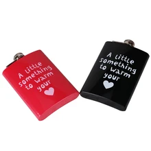 8OZ stainless steel hip flask whiskey alcohol liquor honest drink bottle for man and woman sweet couple gifts