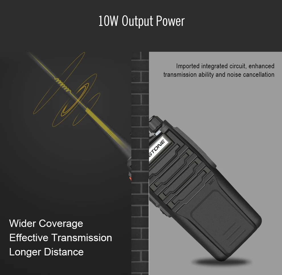 Zastone A9 10 Вт Радио Walkie Talkie раций UHF/УКВ ручная гражданская радиосвязь полиции оборудования Ham telsiz ФИО Comunicador