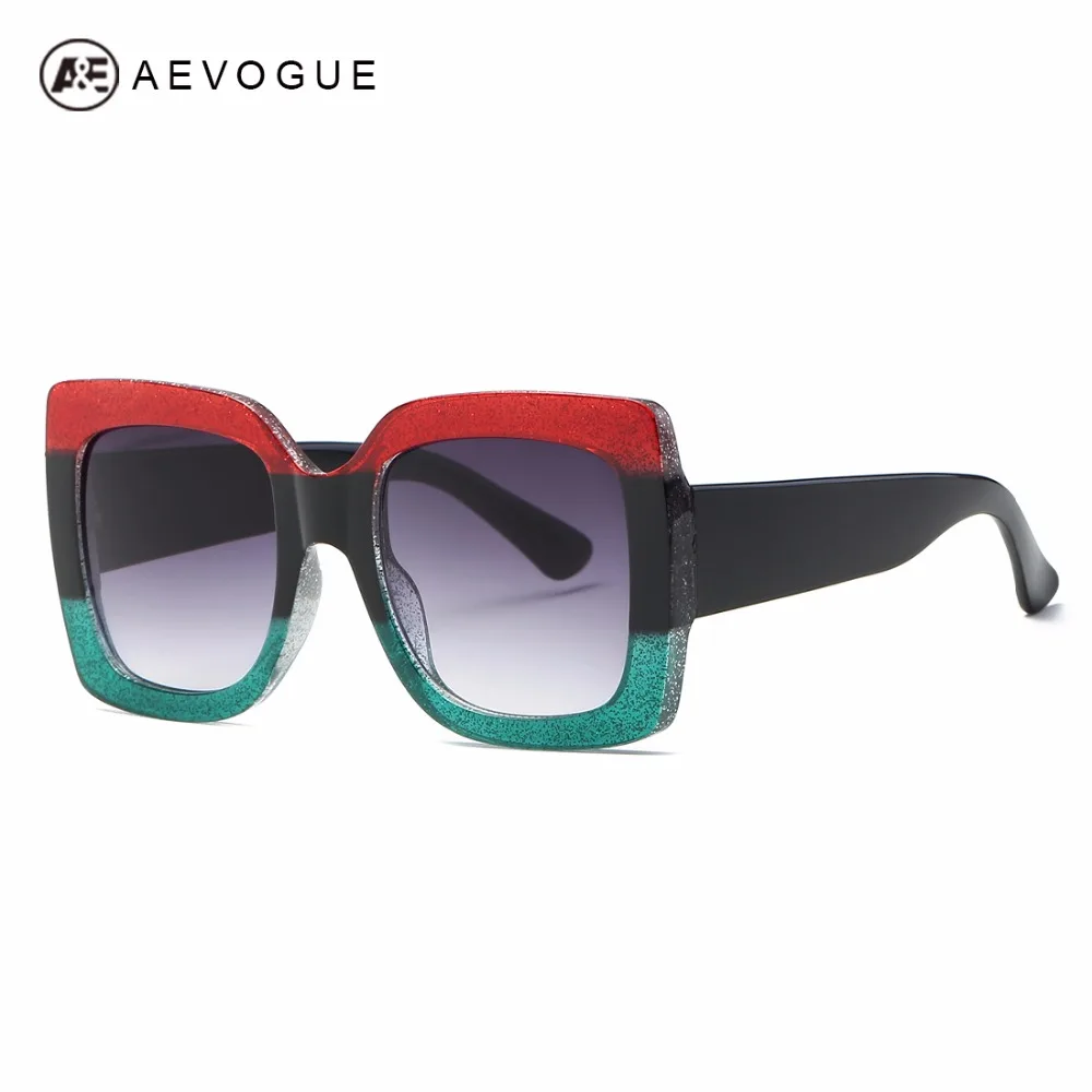 

AEVOGUE Sunglasses Women Brand Designer Vintage Square Big Frame Newest Fashion Sun Glasses UV400 AE0564
