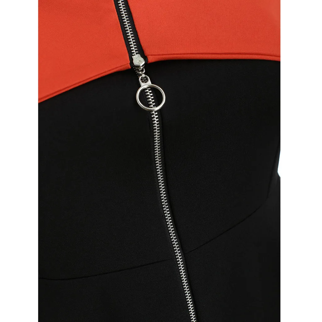 Женская рубашка большого размера с открытыми плечами на молнии с длинным рукавом, топы, блузки, блузки Lange Mouwen размера плюс