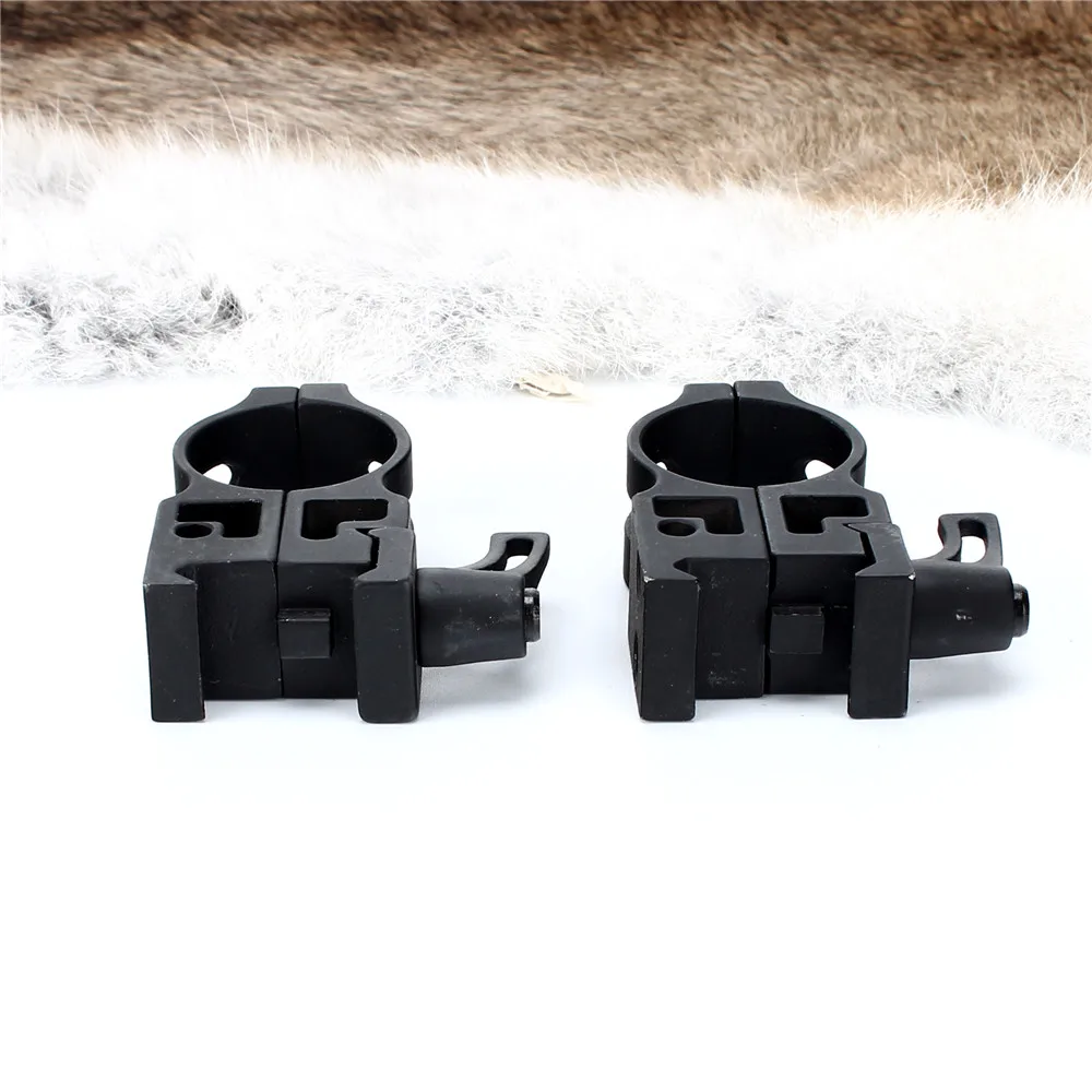 ohhunt 25.4mm 1 inch 2PCs High Profile Cast Steel Quick Release Picatinny Weaver Scope Mounts Rings Tactical Hunting Accessories (3)