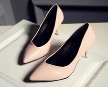 5… Plus Pumpen Frauen schuhe 2016 Marke Sexy Roten High Heels pu cuspidal schuhe mit hohen absätzen Partei Kleid schuhe Frau