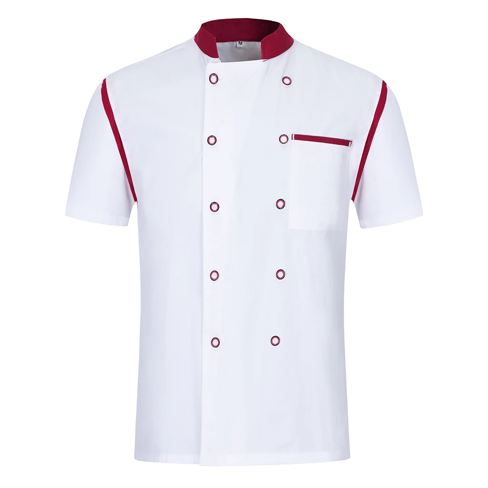 Если двубортный шеф-повара Униформа ресторан отель кухня рабочая одежда шеф-повара официантка работа официанта одежда рубашка мужская