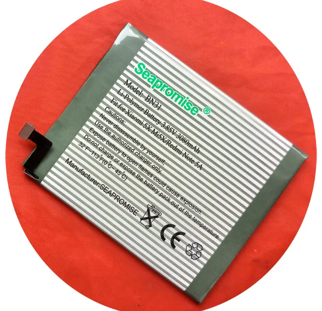 

Freeshipping retail battery BN31 for Xiaomi Mi 5X Mi5X \ Redmi Note 5A 5A pro