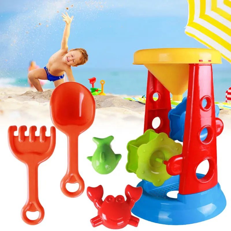 5 шт./компл. пляж игрушка набор воды песок играть инструмент фильтр песочницы открытый летний забавные пляжные игрушки для Для детей гаджеты