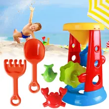 5pcs/Set Beach Toy Set Water Sand Playing Tool Filter Sandboxes Outdoor Summer Funny Beach Toys For Children Kids Gadgets