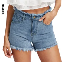 Sunfree женские синие джинсы летние новые женские джинсы короткие модные повседневные Мини шорты на пуговицах 3L45