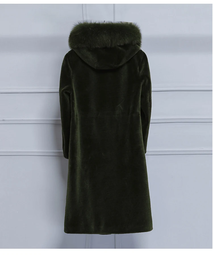 6916 5XL Plus Size Faux Fur Coat with Hood Women Elegant Winter Wool Jacket Fox Fur Collar Luxury Warm Long Winter Coat Women 2018 16