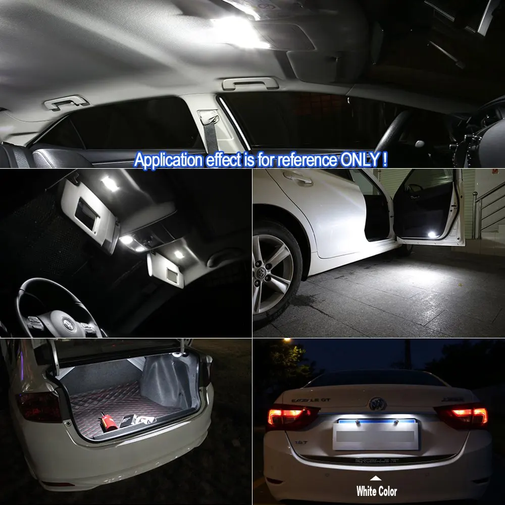 10 шт.. белые светодиодные с canbus автомобиля интерьерные огни upgrade Kit для 2004 2009 Mazda 3