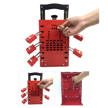 

Lockey 2019 New Portable Combination Portable Steel Safety Lockout key Box Tagout