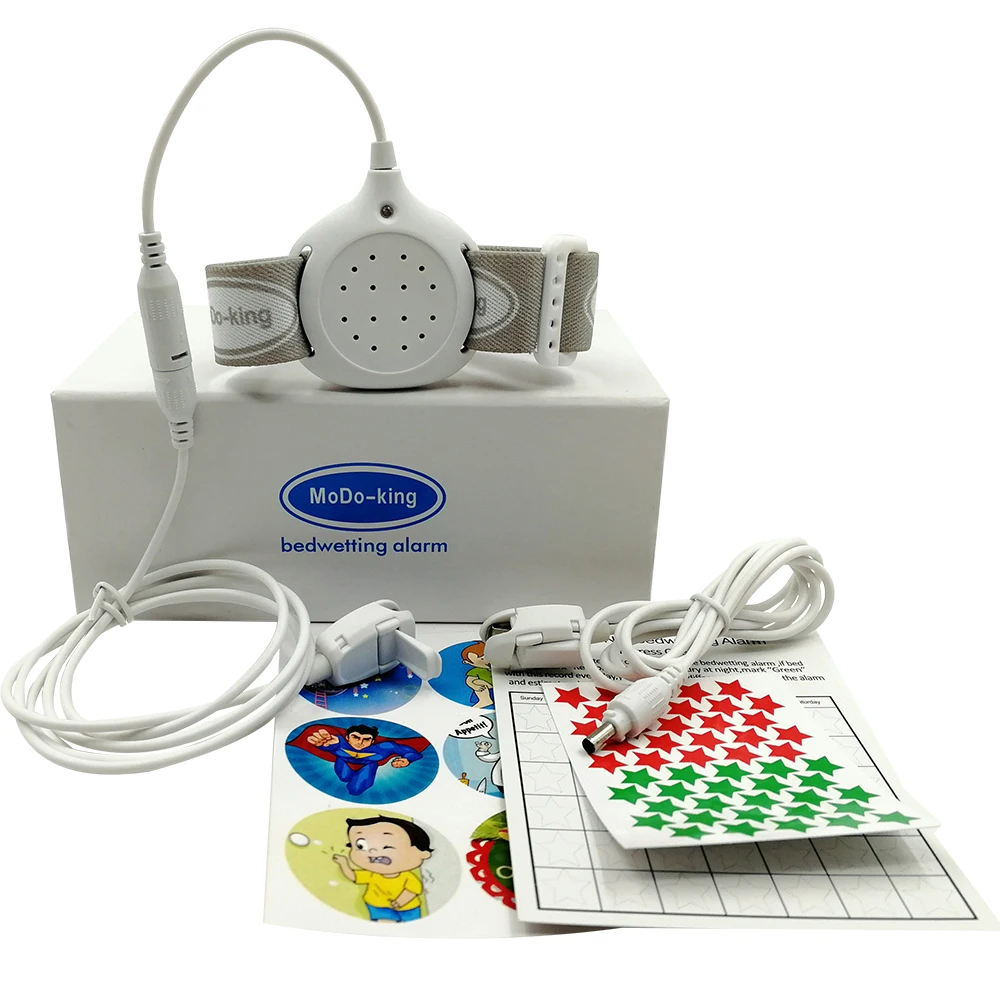 MoDo-king medical bedwetting alarm for baby nocturnal enuresis alarm Adult bed wetting treatment urine alarm OEM Free shipping