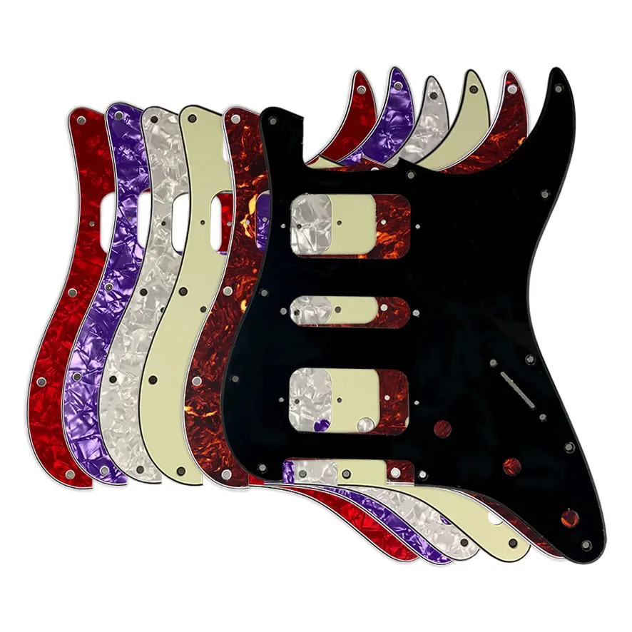 Гитарные части-для США \ Мехико Fd Stratocaster 11 винтовых отверстий HSH два Делюкс хамбакера Один St гитара накладка царапины пластины