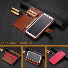 Чехол для Xiaomi Redmi 6A, высококачественный чехол-подставка из искусственной кожи, флип-чехол для мобильного телефона, чехол s для Redmi 6A, мягкая задняя крышка из ТПУ