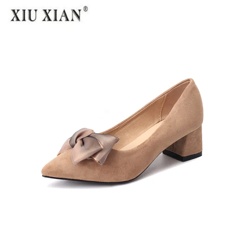 

2018 Winter Autumn Women Pumps Women Winter Fashion 2018 Flock Woman Winter Shoes Fashion Comfortable Woman Pumps 2 Color