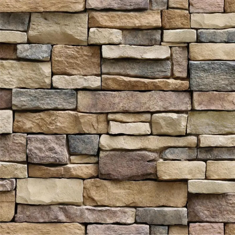 Stickers on the wall 3D Wall Paper Brick Stone  Effect Self-adhesive Wall Sticker Home Decor Drop shipping product      X0716#301
