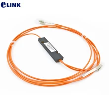 5 шт. 1*2 FBT сплиттер мм 850nm 62,5/125um 50/50 муфта соотношение LC/PC 1x2 ftth муфта многомодовый одно окно 1mtr 3,0 мм ELINK