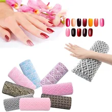 5 узорами, дизайн ногтей ручная подушечка-спонж моющаяся маникюрная Подушка подлокотники декор для ногтей Маникюрные подставки для рук Подушка