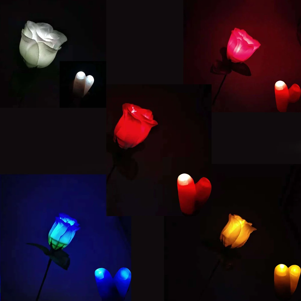 

Lighting Rose Stage Magic Tricks for Lovers Couple Magia Props Toys Street Stage Party Bar Magia