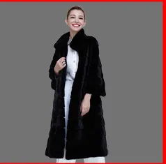 Зимние пальто чернобурки меха искусственного пальто с капюшоном жилет полосой средней длины жилет большого размера женщины