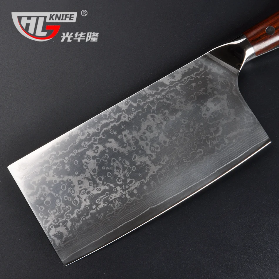 Japanese VG10 Damascus Cleaver Cutter 7.2 Inch Chopping Knife Chef Slicing kitchen knife cuchillos de cocina Chinese cleaver Japanese VG10 Damascus Cleaver Cutter 7.2 Inch Chopping Knife Chef Slicing kitchen knife cuchillos de cocina Chinese cleaver