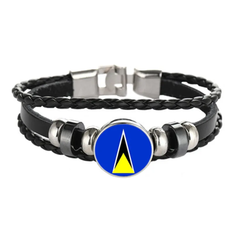 Ukraine-Venezuela-Trinidad-and-Tobago-Guatemala-Saint-Lucia-Flag-Multilayer-Leather-Bracelet-Fashion-Bracelet (3)