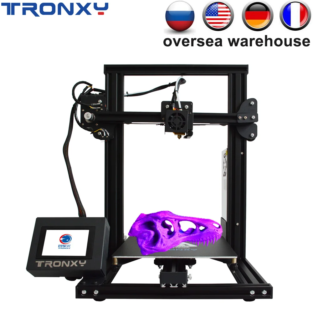 ^Cheap Tronxy New XY-2 3D printer Large Print Size FDM i3 printer V-slot Touch Screen Continuation Print Hotbed 1.75mm PLA ^Cheap Tronxy New XY-2 3D printer Large Print Size FDM i3 printer V-slot Touch Screen Continuation Print Hotbed 1.75mm PLA
