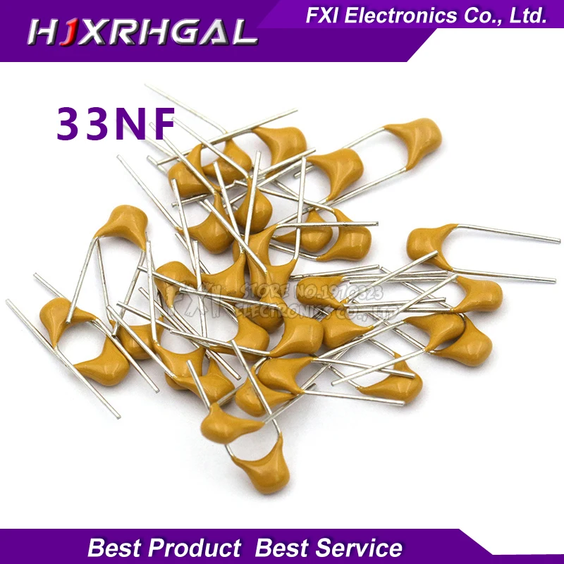 Aliexpress.com : Buy 100PCS 33NF 0.033UF 10% 5.08MM 333 50V MLCC ...