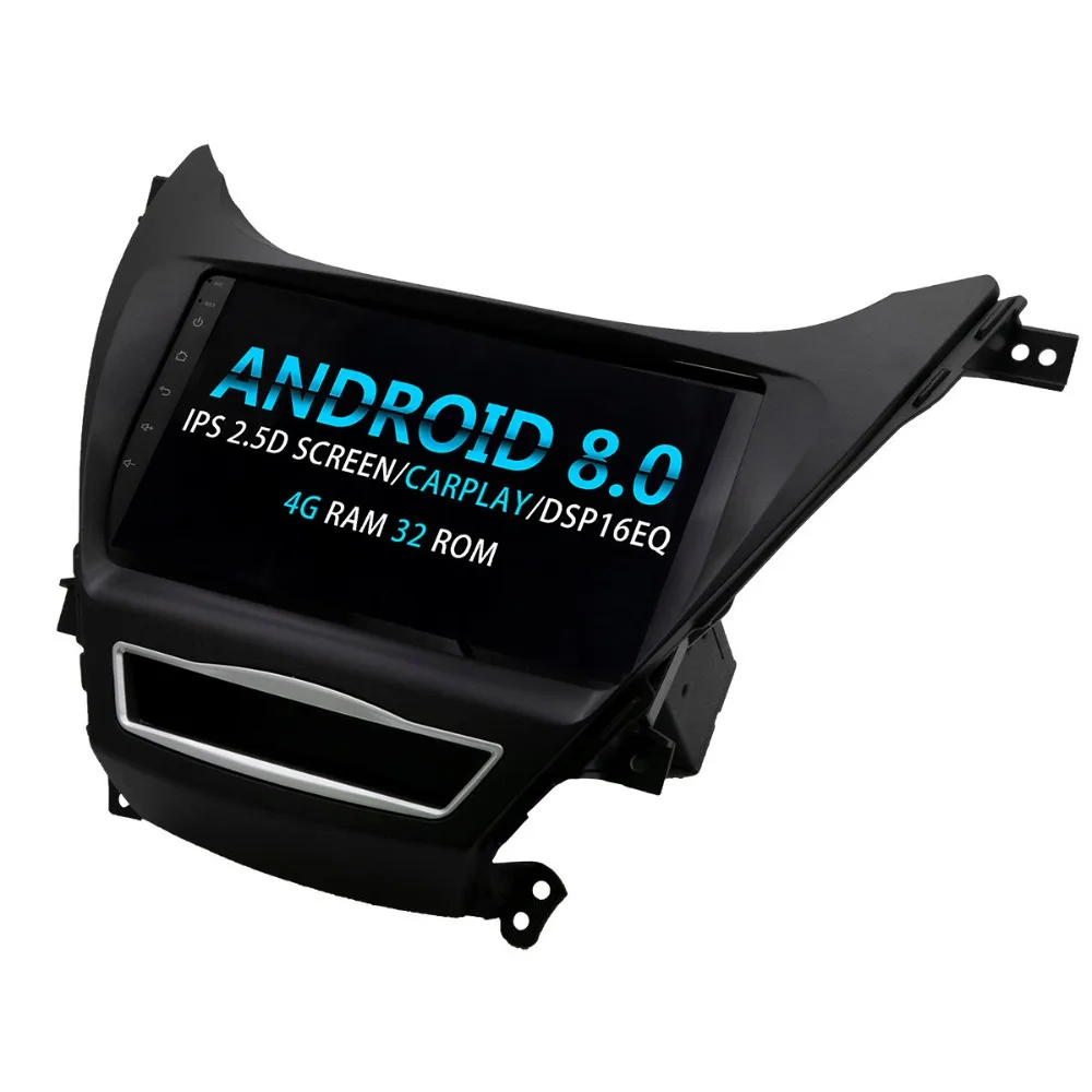 " Восьмиядерный Android 8,0 автомобильный gps-навигатор плеер для hyundai Elantra Avante 2013- Авторадио