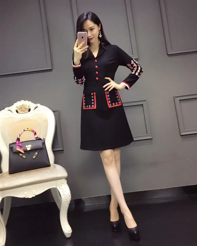 Style De Haute Qualité D11646 Européenne Marque Mode Design Femmes Robe Luxe Printemps Nouvelles 2019 Partie qOHnOxrt
