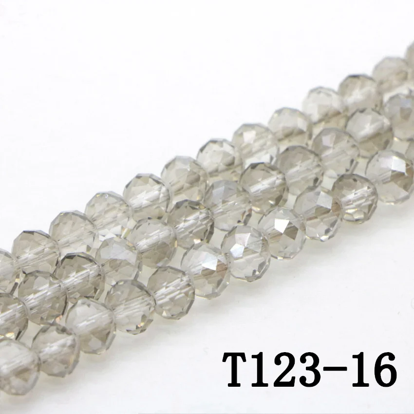 16 Natural crystal gray Jasper chalcedony Bead Necklace Bracelet DIY fashion woman man general (4)(1)